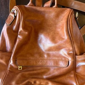 Camel colored Gluci backpack